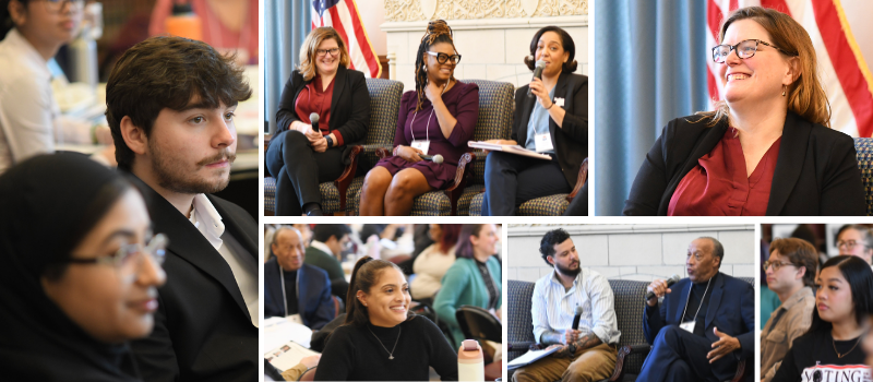 Large group photo of campaign school participants